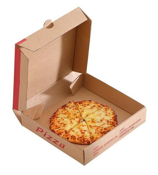 corrugated carton paper packaging pizza box,cheap wholesale custom logo printed pizza box,Environmental customized 16 in