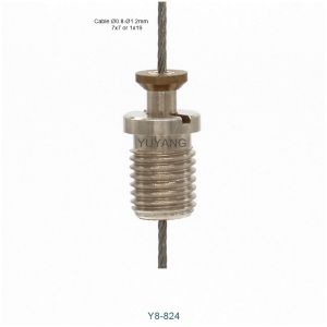  M8 Thread Brass Cable Gripper Nickel Plating Easy Integration Customization Manufactures