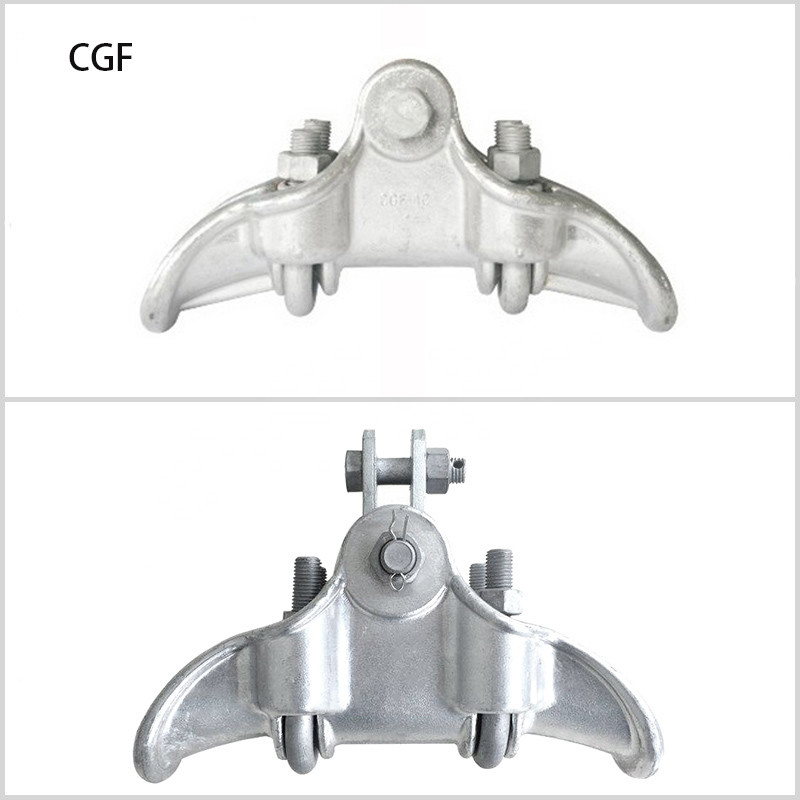 Suspension Clamps For Twin Jumper Conductor Electric Power Fittings High Voltage