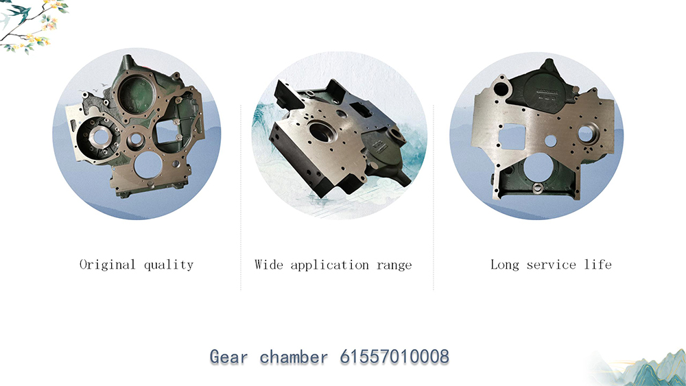 STEEL Timing Gear Case Designed for Replace/Repair Purpose on Sinotruck HOWO SHACMAN F3000 Weichai EGR Engine