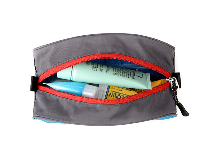 Large Capacity Lightweight Cosmetic Case , 1680D Nylon Travel Makeup Bag