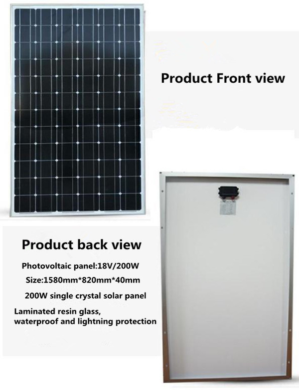 72 Cells Monocrystalline 300W Solar Panel for Solar Panel System