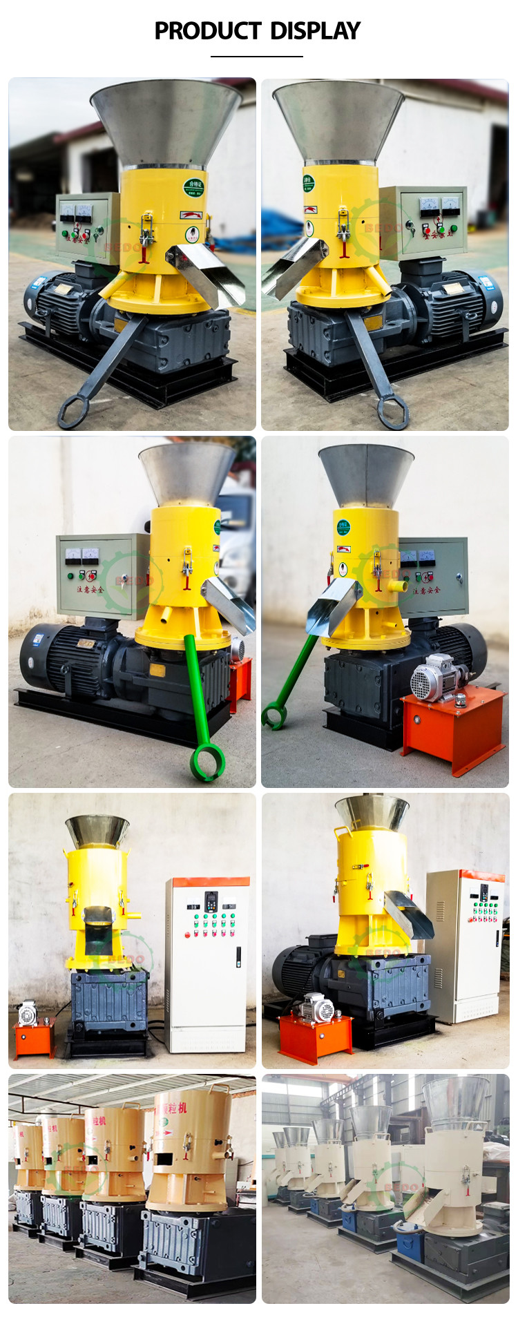 37KW Wood Sawdust Pellet Machine Equipment 1630*720*1440mm