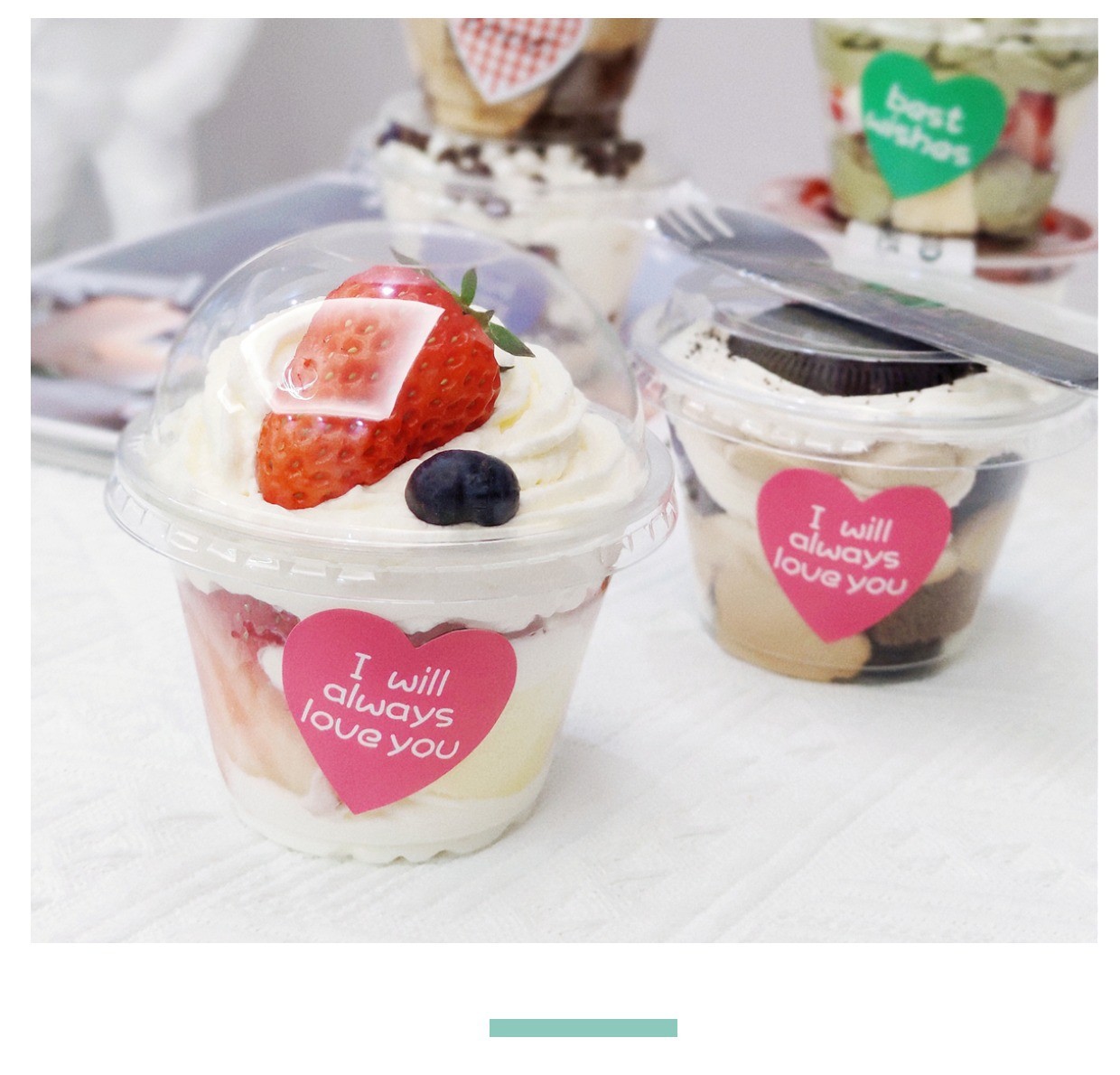 Transparent Dessert Ice Cream Cup Mini Cake Cup Packaging Plastic Cups with Lids
