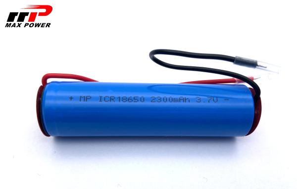 2300mAh 18650 3.7V Lithium Ion Rechargeable Batteries High Temperature