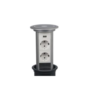  Aluminium Alloy Kitchen Pop Up Power Sockets Convenient Space - Saving Manufactures