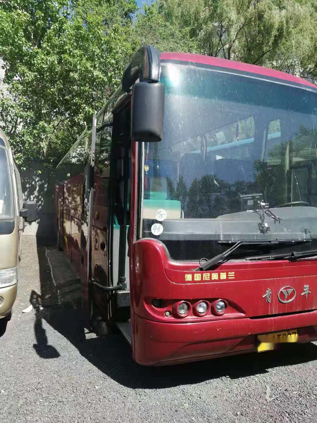 Used Youngman Bus NEOPLAN Chassis 48seats Airbag Double Doors Left Steering Rear Engine Used Passenger Bus