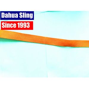 China Orange Polyester Webbing Roll For Lashing Straps High Breaking Strength on sale