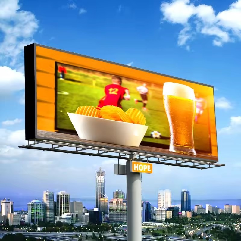 P8 Outdoor Full Color HD LED Die-Cast Aluminum Screen 15625 Dot Matrix/Sqm