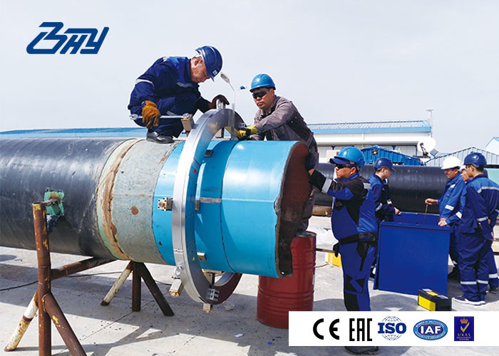 Automatic Feed Cold Pipe Cutting and Beveling Machine, Portable and Split Frame Structure