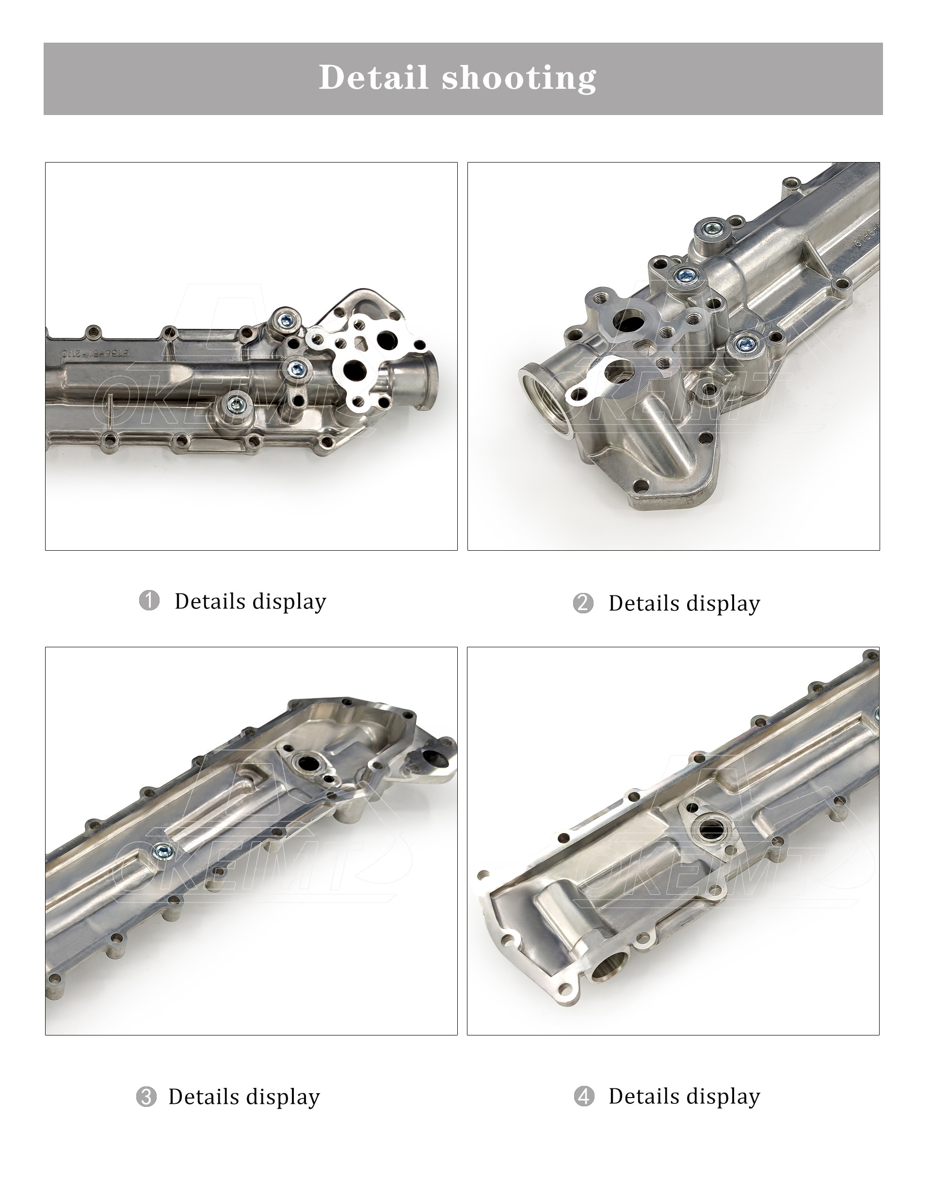 High Quality New Style 6136-61-2113 Oil Cooler Cover For Komatsu 6D105 PC200-3 PC200 Engine