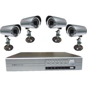 4ch DVR Kit With VGA Output,1/3 Sony CCD Camera ES-DL914HV04
