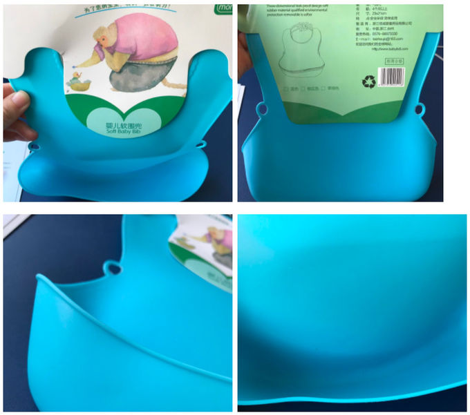 Kids Cute Silicone TPE Bibs / Baby Lunch Bibs Waterproof Product