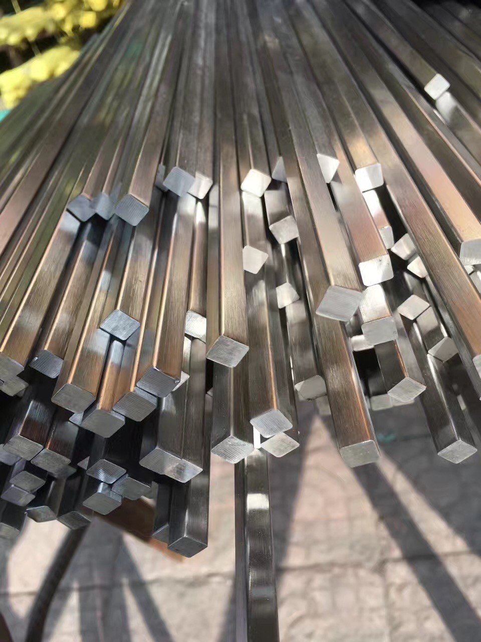 Stainless Steel Profiles Rectangles Steel Square Bar Half Rounds Water Drops