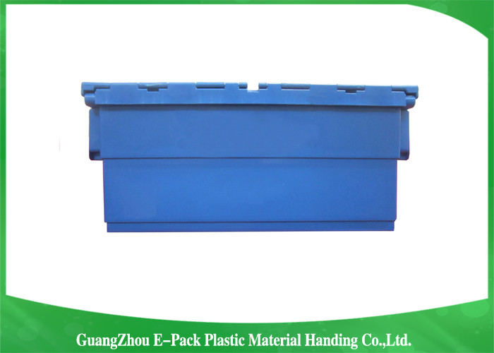 Stardard Blue Large Plastic Storage Containers , Space Saving Plastic Bin Storage