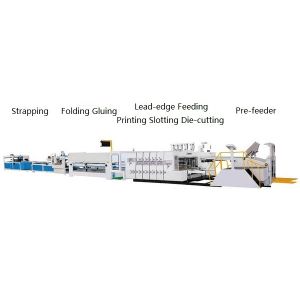 Two Pieces Carton Box Gluing Machine, Multi-Operation Station Model