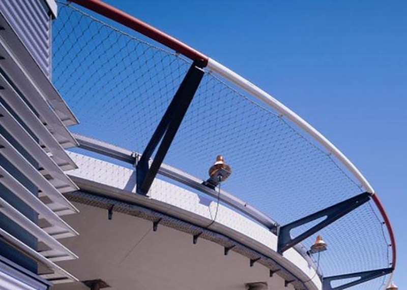 Aisi 304 Stainless Steel Cable Netting 1.5mm 26mm Mesh Anti-Fall Fencing