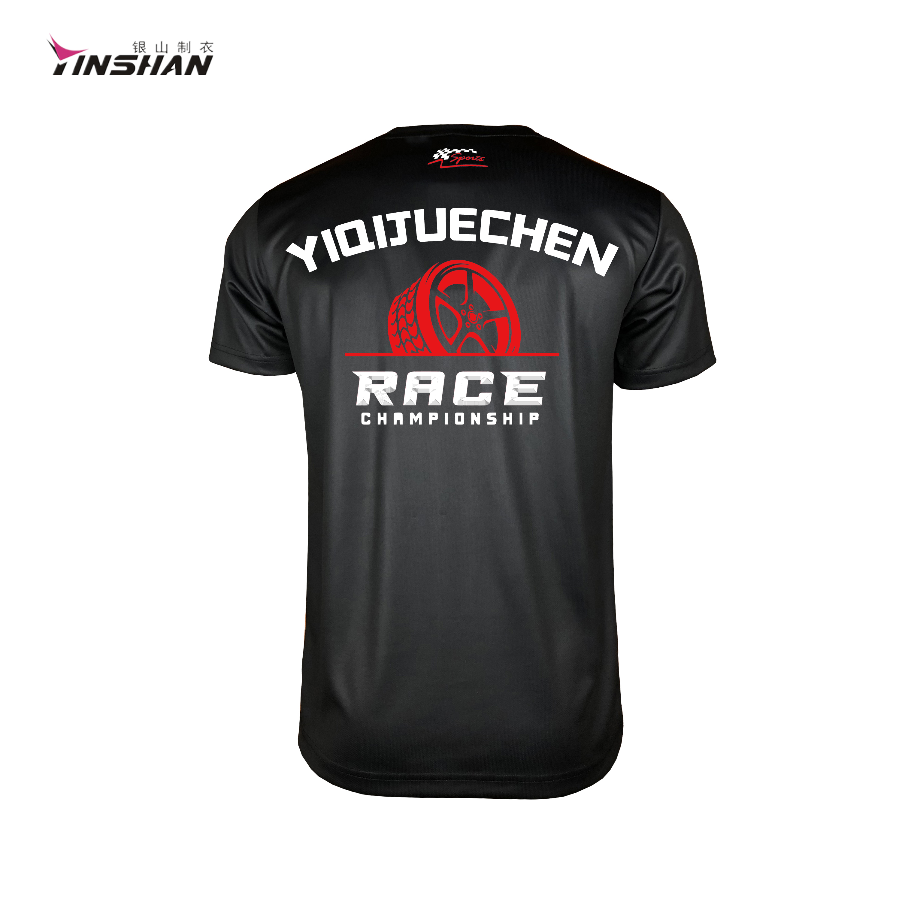 S/M/L/XL Sizes Wicking Breathable Artwork Printing Polyester Elastane Fabric Tee Shirt