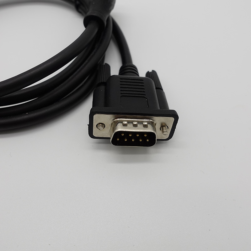 Male-Female RS232 Data Serial DB9 to DB25 Open Tail Cable with 16 ga Copper Conductors