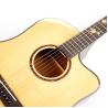 Buy cheap 38" cutaway acoustic guitar with high gloss finished Flyoung Wine Red Semi from wholesalers