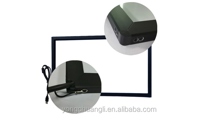 55 Inch IR Touch Screen Frame Overlay 20.7mm Width 10mm Thickness
