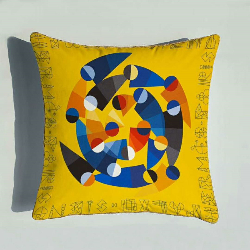 Cotton Linen Printed Cushion Cover Japanese Plain Ocean Style Cushion Covers Throw Pillow Covers