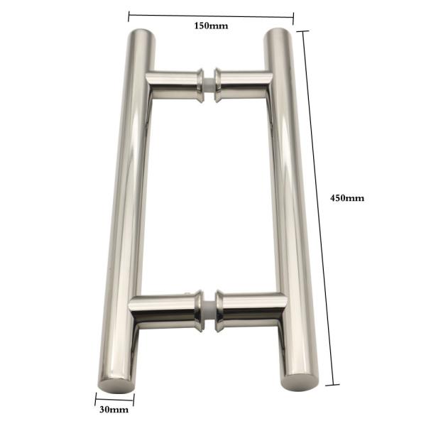 24 Inch Stainless Steel Door Pull Handle for Commercial Glass Doors by Fashion