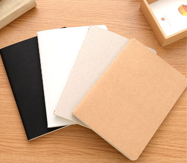 Retro Kraft Paper Blank Memo Pad Sketch Book Notepad for Office Creative Note-taking