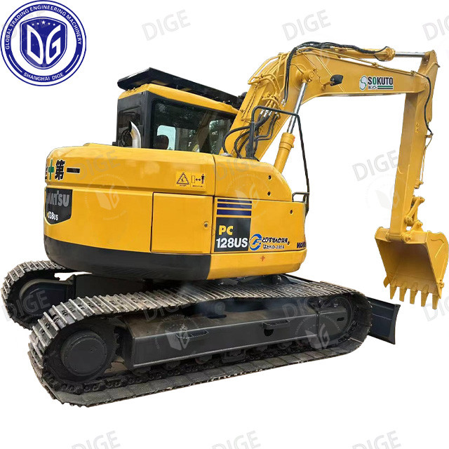Komatsu PC128US excavator with excellent power durability and high efficiency Japanese Komatsu 12.8ton PC128US medium excavator