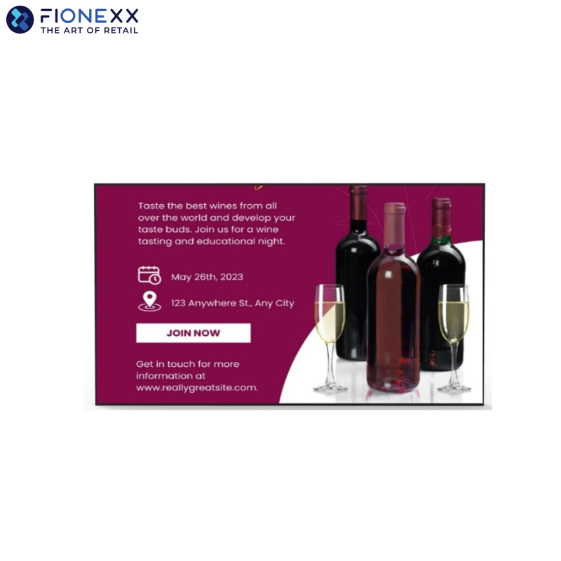 China 49 inch 1080P Windows Single-Sided Signage with 2000nits High Brightness in Black on sale