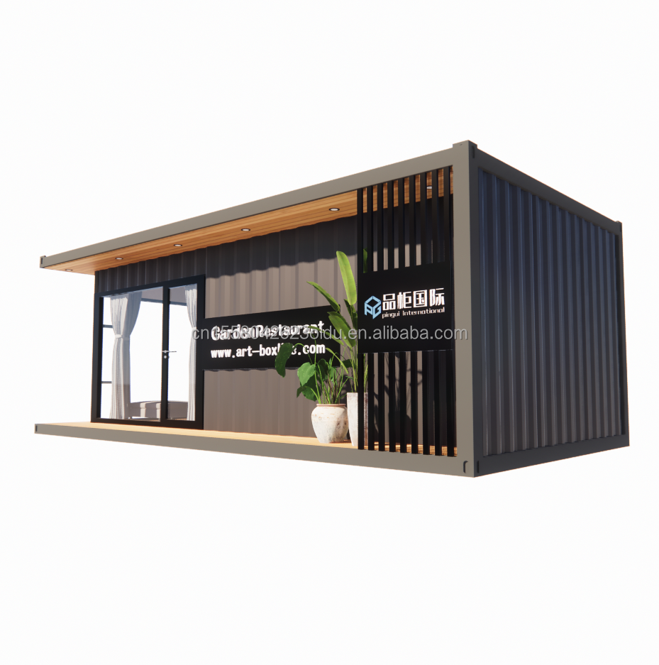 30ft Portable Wooden Container House Durable Steel Structure for Marine Applications