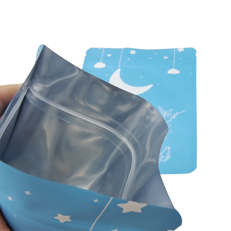 Custom Logo Plastic Three Side Sealed Small Sachet for Sleep Patch Aluminum Foil Soft Touch Mylar Bag
