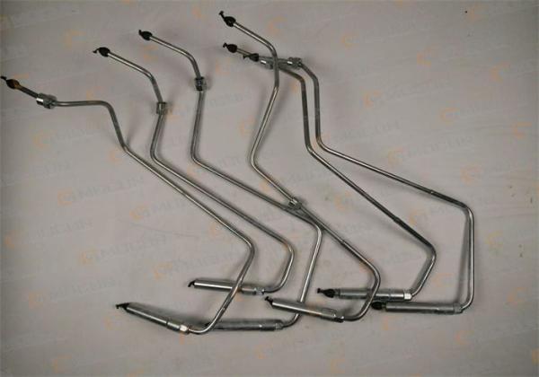 Brushed Fuel Supply Tube Excavator Components , Iron Diesel Fuel Pipe 6156-71