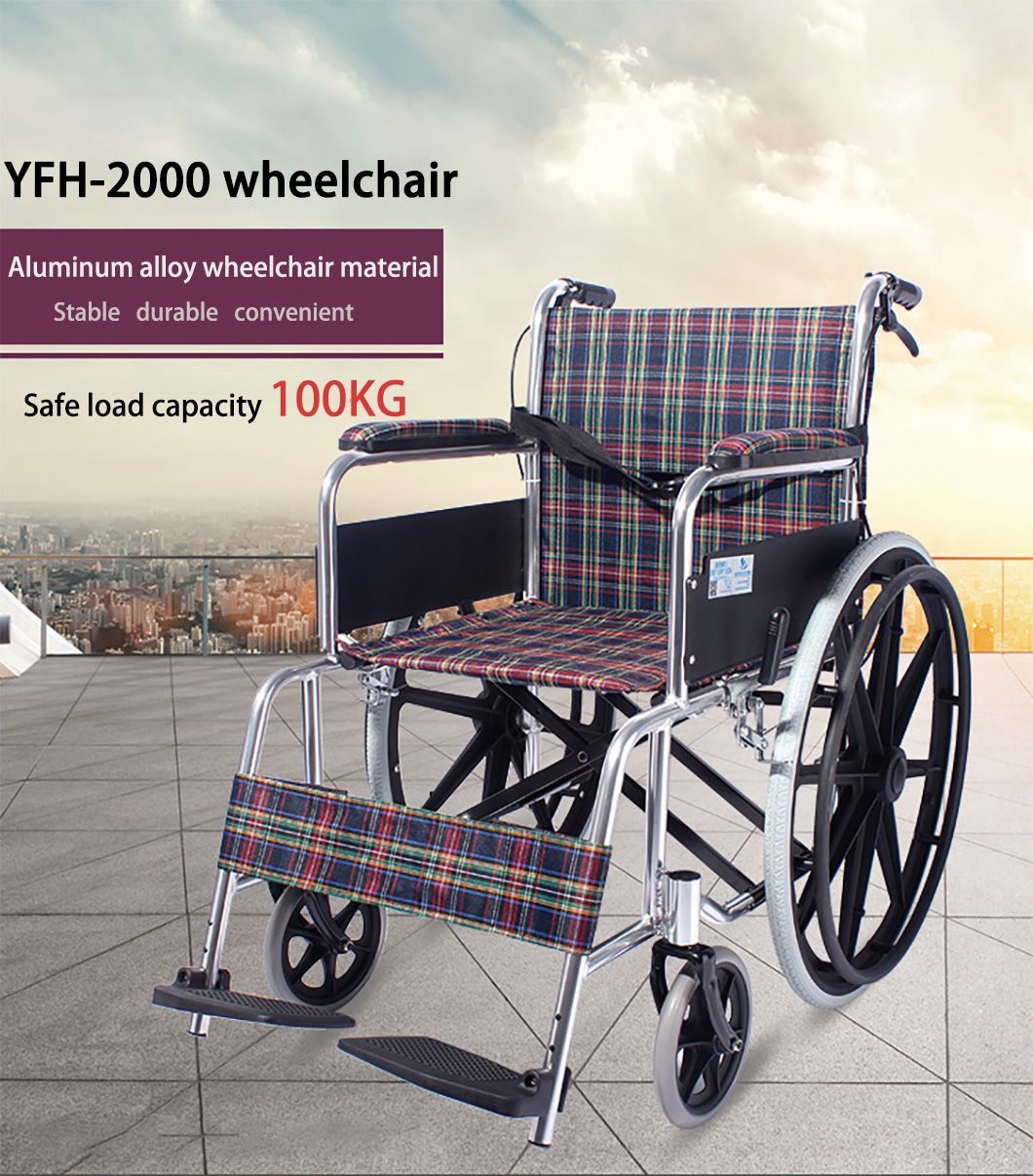 Lightweight Manual Wheelchairs for Sale Aluminum Folding Sport Beach Wheelchairs for Elderly