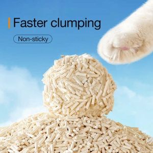 Low Tracking Odor Control Multi-Scented Longer Use Tofu Cat Litter for Cats