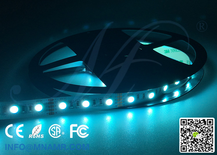 CE RoHS Approved RGBW LED Light Strips 15W 12V 24V Constant Current Showcase Lighting