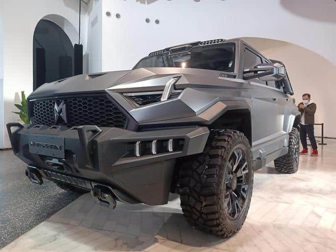 Large Ev Car AtDongfeng Mengshi M-Hero 917 EV Production Started 1000 HP 505 Km Range Under The Hood