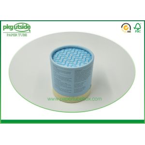 Custom Printed Cylindrical Cardboard Tube Boxes Embossing Elegant Design