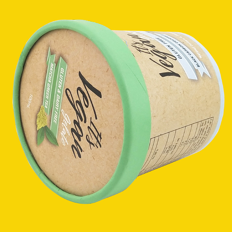 Disposable Greaseproof Paper Ice Cream Paper Cup CMYK Printing