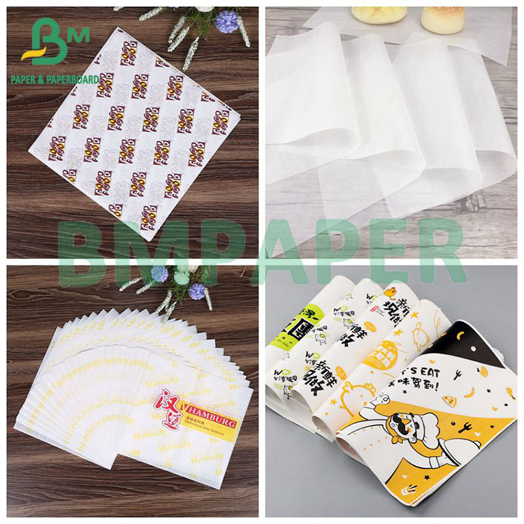 Food Grade Waterproof Oilproof White Oilproof Paper Is Used For Fried Food