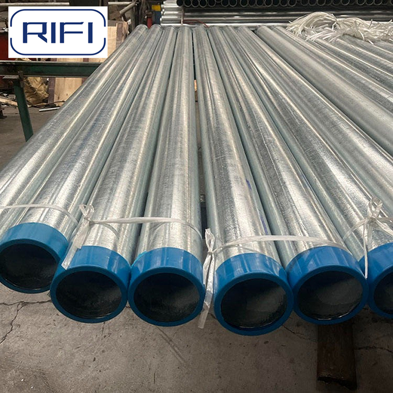 UL Certified Zinc Plated Silver Threaded IMC Conduit Pipe For Electrical Conduit Systems