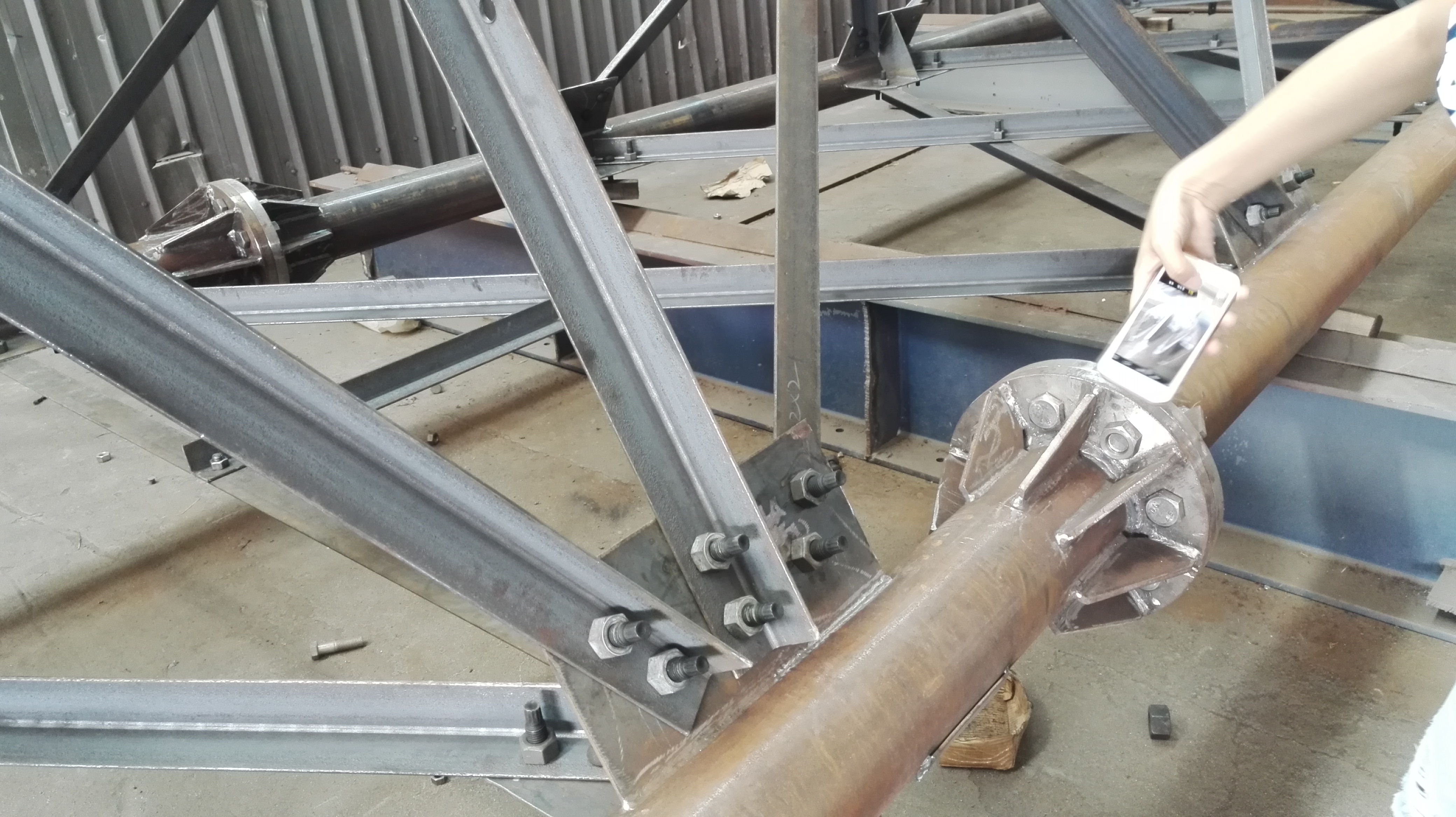 Steel Communication Tower Buildings for Power Transmission Lines Towers Turnkey Project