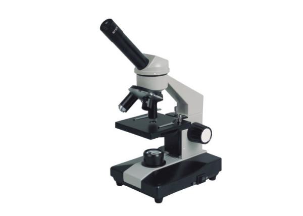 45º Inclined Monocular Science Edu Microscope Coarse Focusing Plain Stage 40X
