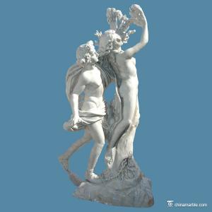  Decorative Stone Carving Sculpture , Apollo And Daphine Stone Garden Statues Manufactures