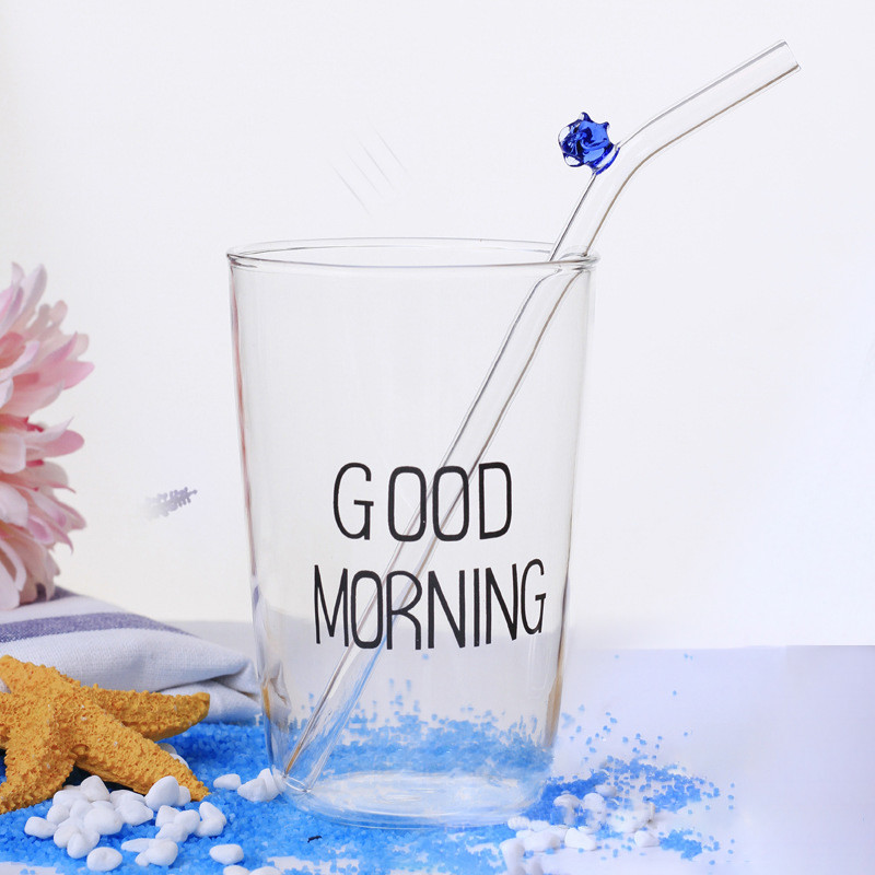 Creative Safe Lead Free Clear Borosilicate Glass Straws