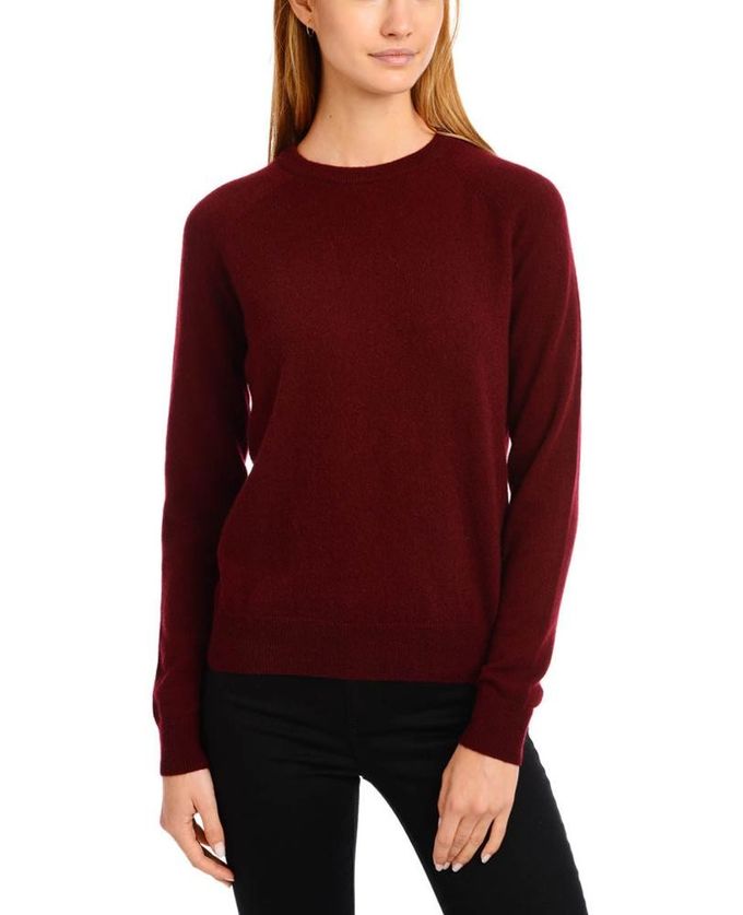 100% Cashmere Knit Cashmere Sweater Ladies Pullover Sweaters Round Neck