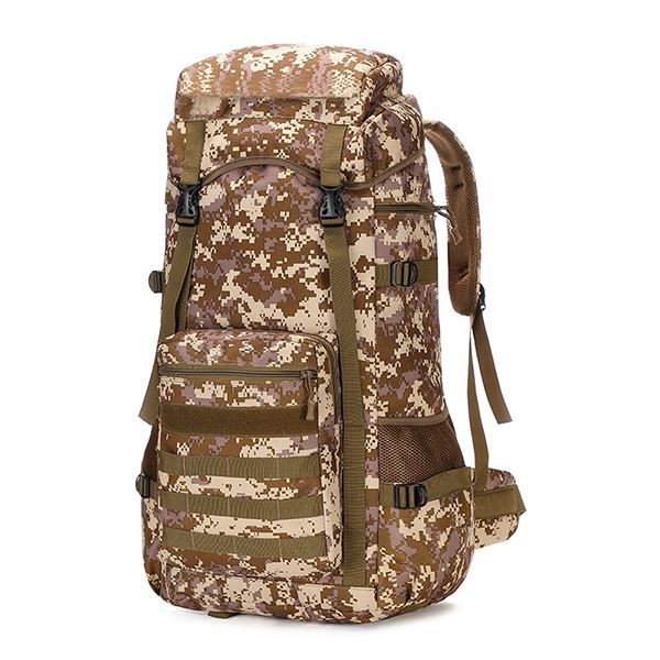Tactical Military Army Backpack, Tactical Hiking Daypack 70-85L Military MOLLE Assault Backpack Army Traveling Campi