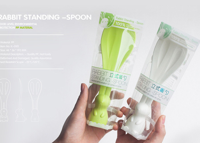 Puting Rice Paddle Meal Spoon Cute rabbit Shape Ladle Non Stick Kitchen Tools customized Green blue