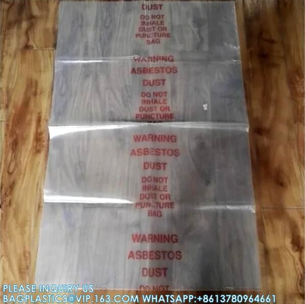 Asbestos Bag For Protection Burial Asbestos Disposal Bags Asbestos Disposal Bags Industry Standard, Clear