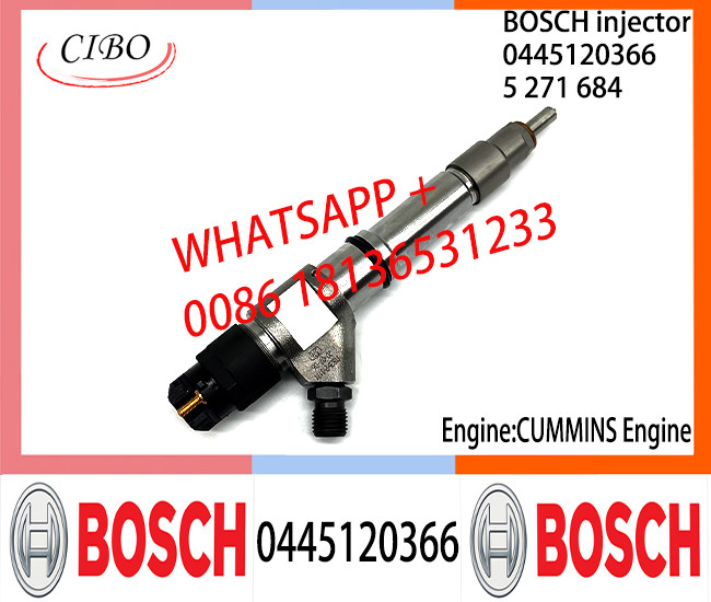 BOSCH 0445120366 Neutral Diesel Fuel Injector Assembly 0445120366 5271684 For CUMMINS Engine